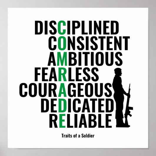 Strichen of a Soldier Poster (Vorne)