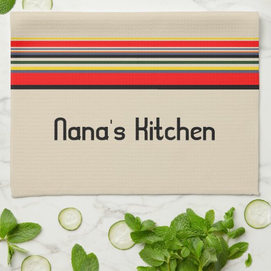 Strichen - Personalisierter Text Geschirrtuch (Gefaltet)