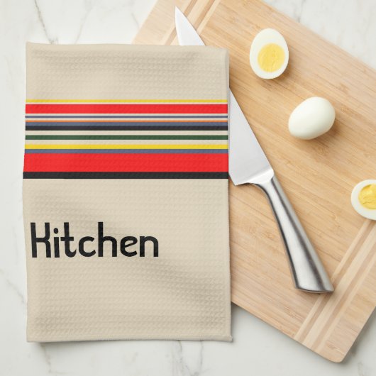 Strichen - Personalisierter Text Geschirrtuch (Viertel Falte)