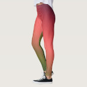 Strichen, rot, grün, Farbverlauf Leggings (Links)