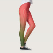 Strichen, rot, grün, Farbverlauf Leggings (Rechts)