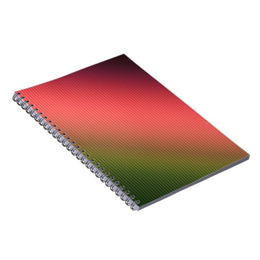 Strichen, rot, grün, Farbverlauf Notizblock (Rechte Seite)