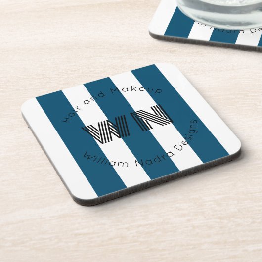 strichfarbenes Firmenlogo, Monogramm Untersetzer-K Getränkeuntersetzer (Linke Seite)