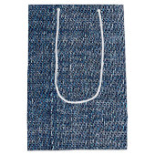 Strichfigur-Mädchen der Mutter mit den Daisies Mittlere Geschenktüte (Rückseite)