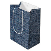 Strichfigur-Mädchen der Mutter mit den Daisies Mittlere Geschenktüte (Rückseite Schrägansicht)