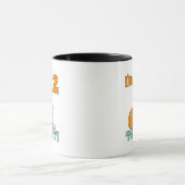 Strichfigur-Mädchen ich bin 2 Heute Hemden und Ges Tasse (Zentrum)