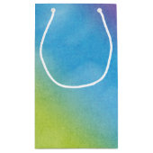 Strichfigur-Mädchen in Sneakers Kleine Geschenktüte (Rückseite)