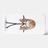 Strichfigur-Mädchen mit blondem Haar Case-Mate iPhone Hülle (Rückseite (Horizontal))