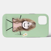 Strichfigur-Mädchen mit Daisies Case-Mate iPhone Hülle (Rückseite (Horizontal))
