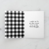 Strichfigur-Mädchen mit dem Haar zum Muttertag Karte (Innenseite)