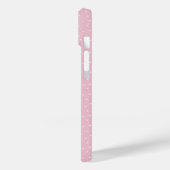 Strichfigur-Mädchen mit Haar und Brille Case-Mate iPhone Hülle (Rückseite / Links)