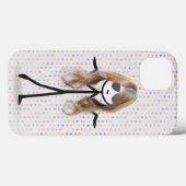 Strichfigur-Mädchen mit Haarspange Case-Mate iPhone Hülle (Rückseite (Horizontal))