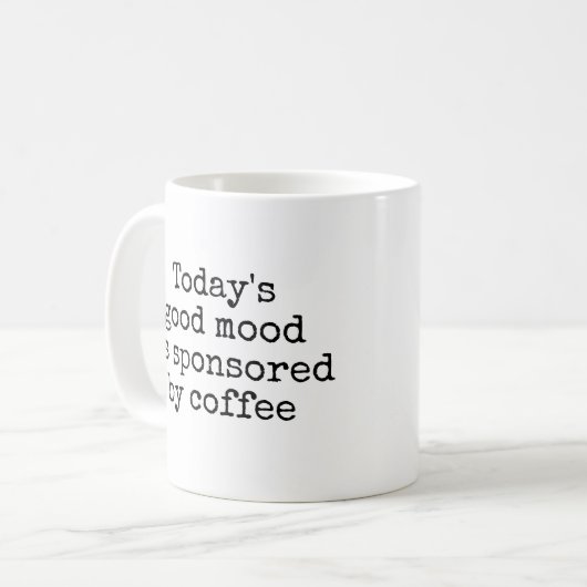 Strichfigur-Mädchen mit Kaffee Kaffeetasse (Vorderseite Links)