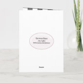 Strichfigur-Mädchen mit langem Haar für Sister Karte (Rückseite)