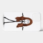 Strichfigur-Mädchen mit rotem Haar Case-Mate iPhone Hülle (Rückseite (Horizontal))