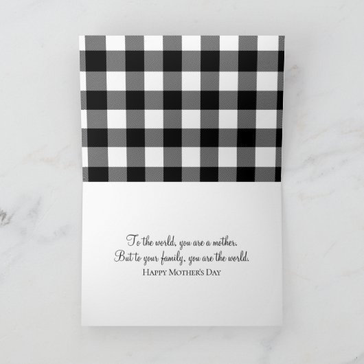 Strichfigur-Mädchen zum Muttertag Karte (Innenseite)