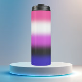 Strichflagge Gradient Genderfluid Thermosbecher