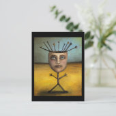 Strichmännchen 1 postkarte (Stehend Vorderseite)