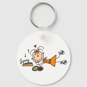 Strichmännchen 50's Girl T - Shirt and Gifts Schlüsselanhänger