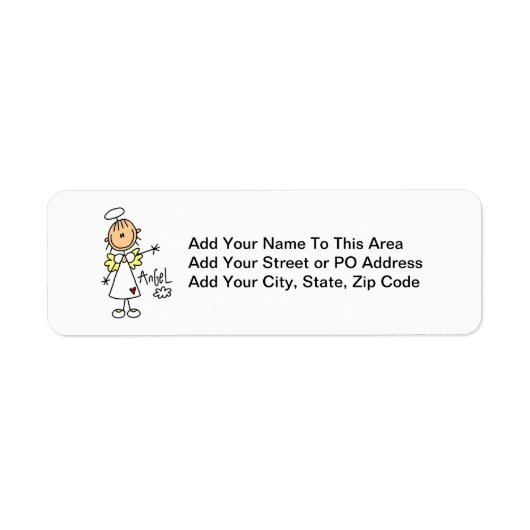 Strichmännchen Angel T - Shirt und Geschenke (Vorne)