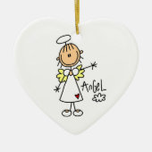 Strichmännchen Angel T - Shirt und Geschenke Keramikornament (Vorne)
