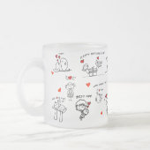 Strichmännchen Art Mother Day Mattglastasse (Links)