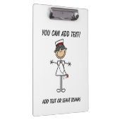 Strichmännchen Asiatische Krankenschwester - Custo Klemmbrett (Rechts)