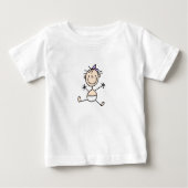 Strichmännchen Baby Shirt (Vorderseite)