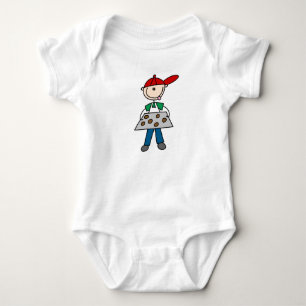 Strichmännchen backt Kekse Baby Strampler