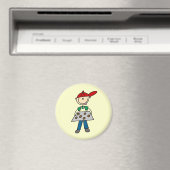 Strichmännchen backt Kekse Magnet (In Situ (Geschirrspüler))