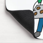 Strichmännchen backt Kekse Mousepad (Ecke)