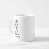 Strichmännchen Baker Kaffeetasse (Vorderseite Links)