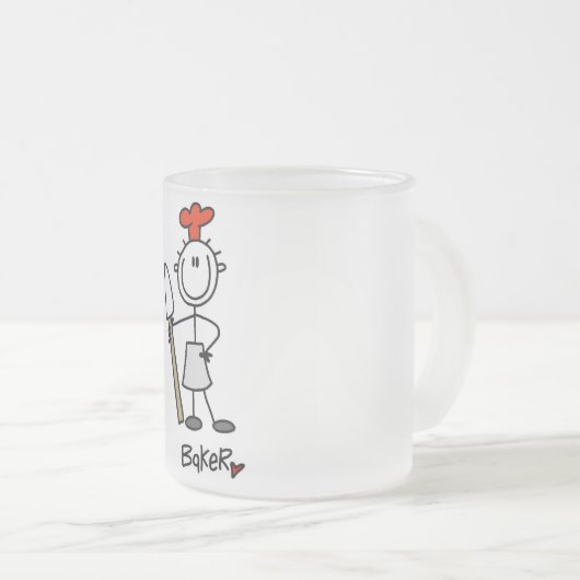 Strichmännchen Baker Mattglastasse (VorderseiteRechts)