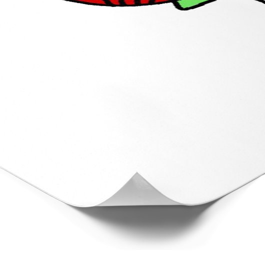 Strichmännchen Baker Mixing Batter Poster (Ecke)