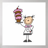 Strichmännchen Baker Poster (Vorne)