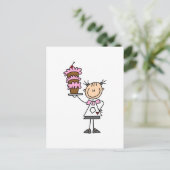 Strichmännchen Baker Tshirts und Geschenke Postkarte (Stehend Vorderseite)