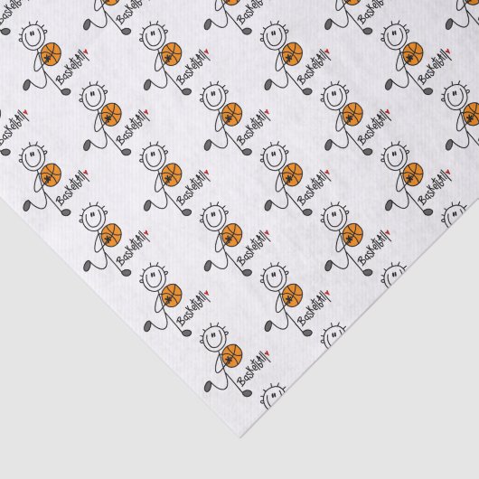 Strichmännchen Basketball Player Seidenpapier (Ausschnitt)