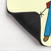 Strichmännchen-Bauers-T-Shirts und Geschenke Mousepad (Ecke)