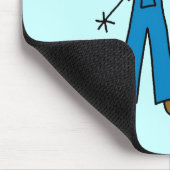 Strichmännchen-Bauers-T-Shirts und Geschenke Mousepad (Ecke)