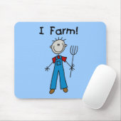 Strichmännchen-Bauers-T-Shirts und Geschenke Mousepad (Mit Mouse)