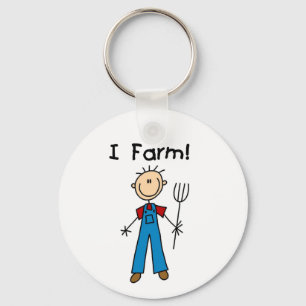 Strichmännchen-Bauers-T-Shirts und Geschenke Schlüsselanhänger