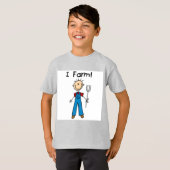 Strichmännchen-Bauers-T-Shirts und Geschenke T-Shirt (Vorne ganz)