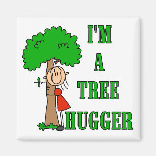 Strichmännchen-Baum Hugger T - Shirts und Magnet