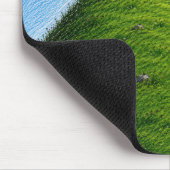Strichmännchen beim Bergabgehen Mousepad (Ecke)