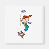 Strichmännchen Bergklettermagnete Magnet (Vorne)