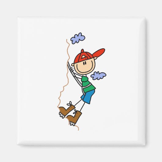 Strichmännchen Bergklettermagnete Magnet (Vorne)