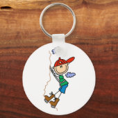 Strichmännchen Bergsee-Zauber Schlüsselanhänger (Vorderseite)