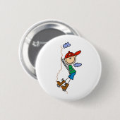 Strichmännchen-Bergsteiger-Knöpfe Button (Vorne & Hinten)