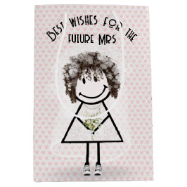 Strichmännchen Birde in Sneakers on Hearts Mittlere Geschenktüte