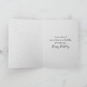 Strichmännchen Birthday Girl mit Hund Karte (Innenseite)